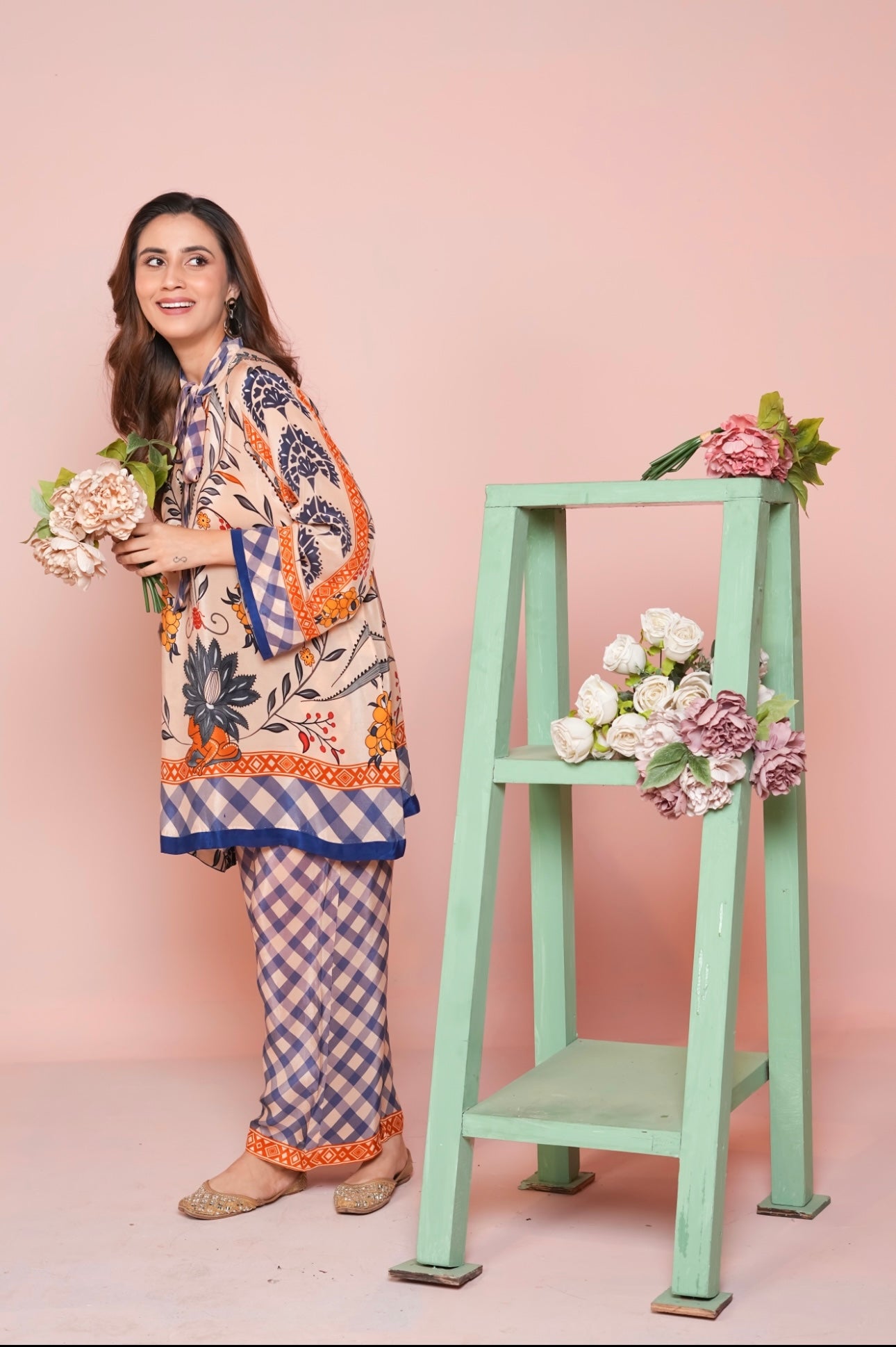 Blue Gingham - Garden of Thoughts collection