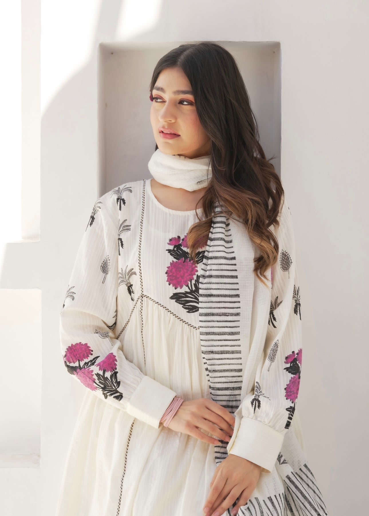 Sukoon Floral Anarkali Suit Set
