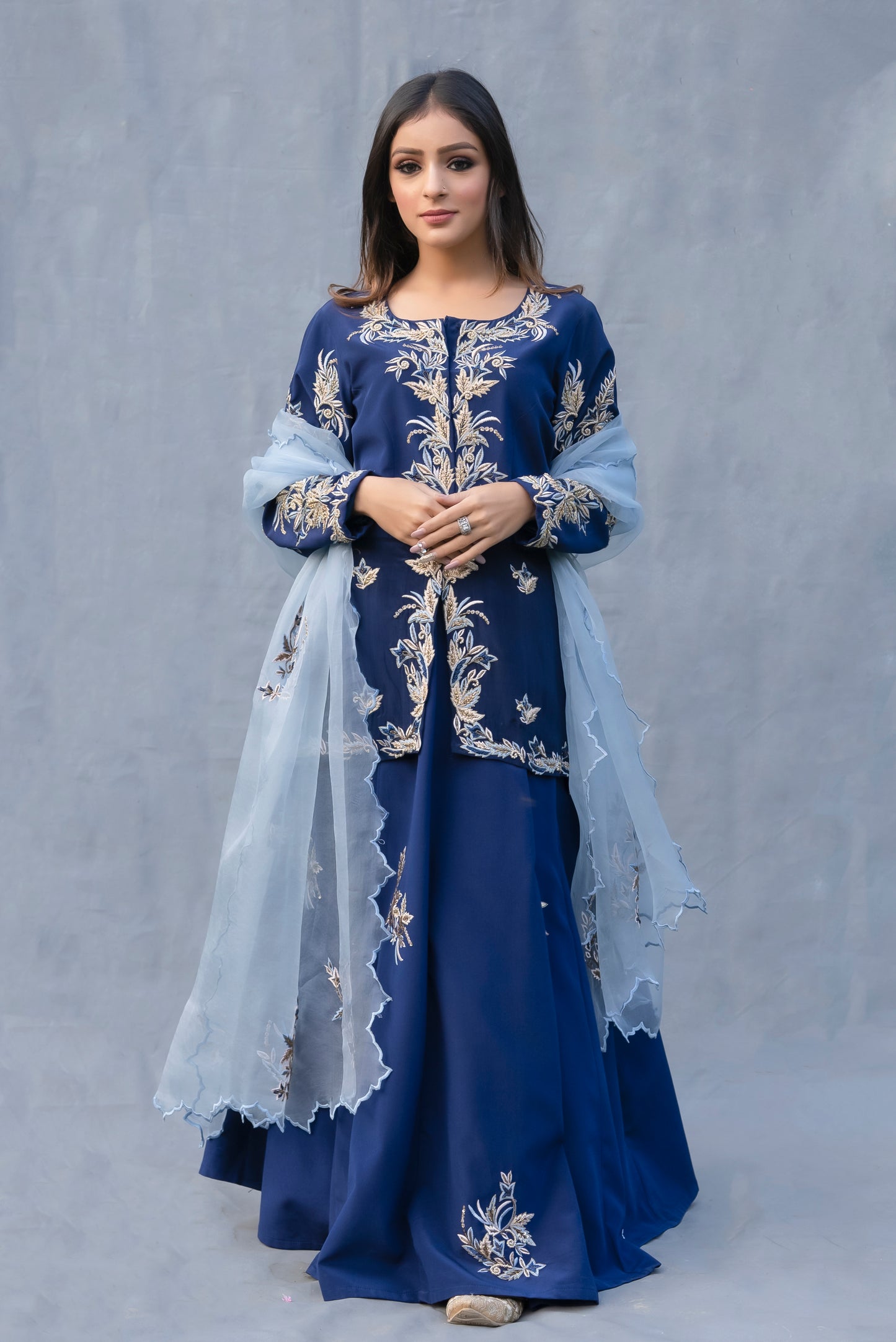 Navy Blue Lehenga Set Ontario,Canada