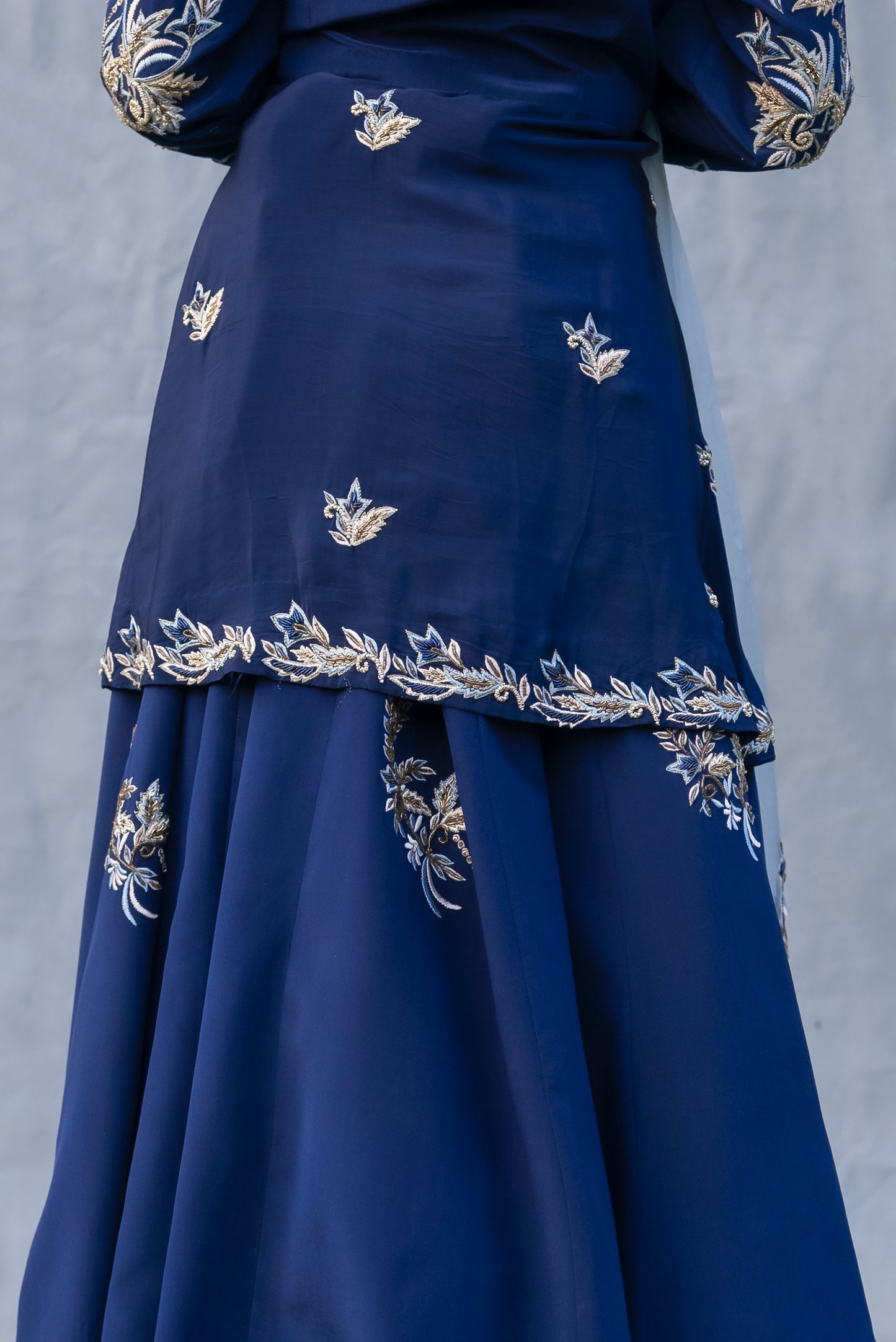 Navy Blue Traditional Lehenga Set Punjab, India