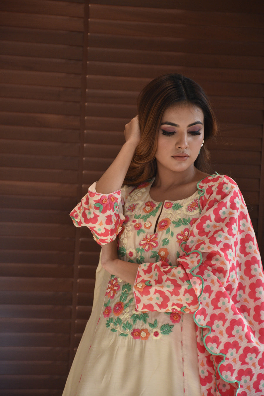 Golden Cotton With Doria Dupatta Suit Rome, Italy