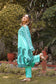 Ambi Block Print Kalidar Gown Neck Suit, India