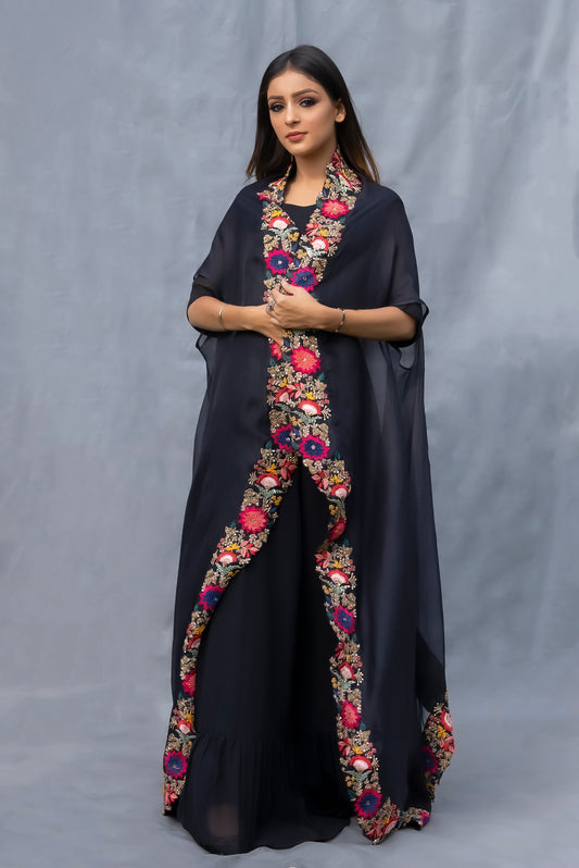 Handwork Cape Anarkali Set Cambridge,London