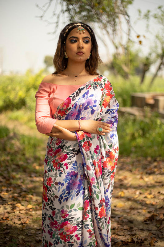 Chinnon Print Saree California, Usa